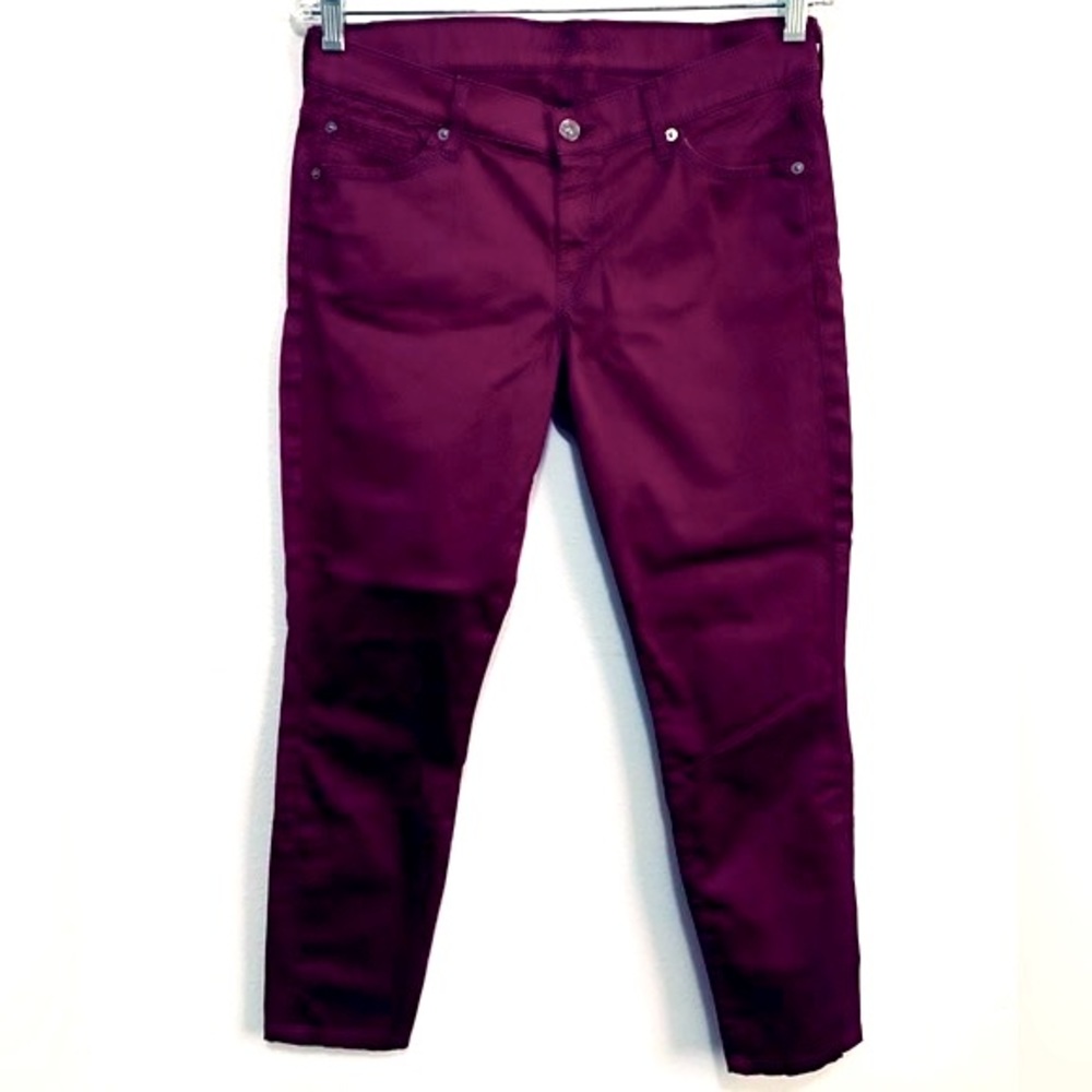 7 For All Mankind Fuchsia Tapered Leg Jeans